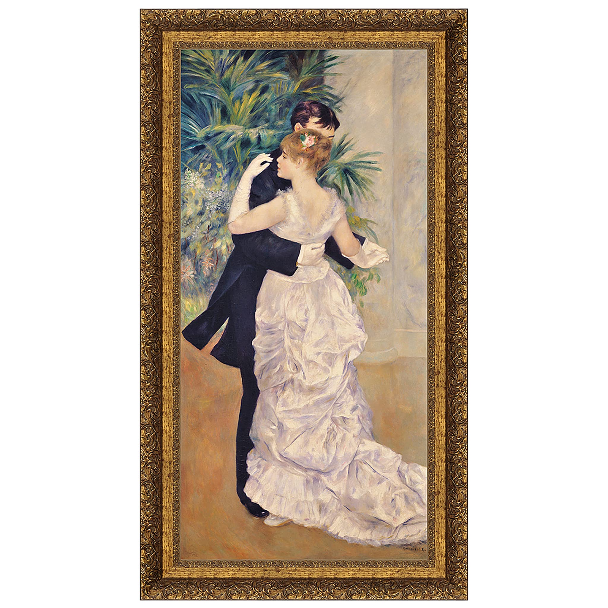Design Toscano La Danse a la Ville Canvas Replica Painting - Large Wall Art for Living Room, Bedroom & Office Décor | Famous Dance Scene Reproduction