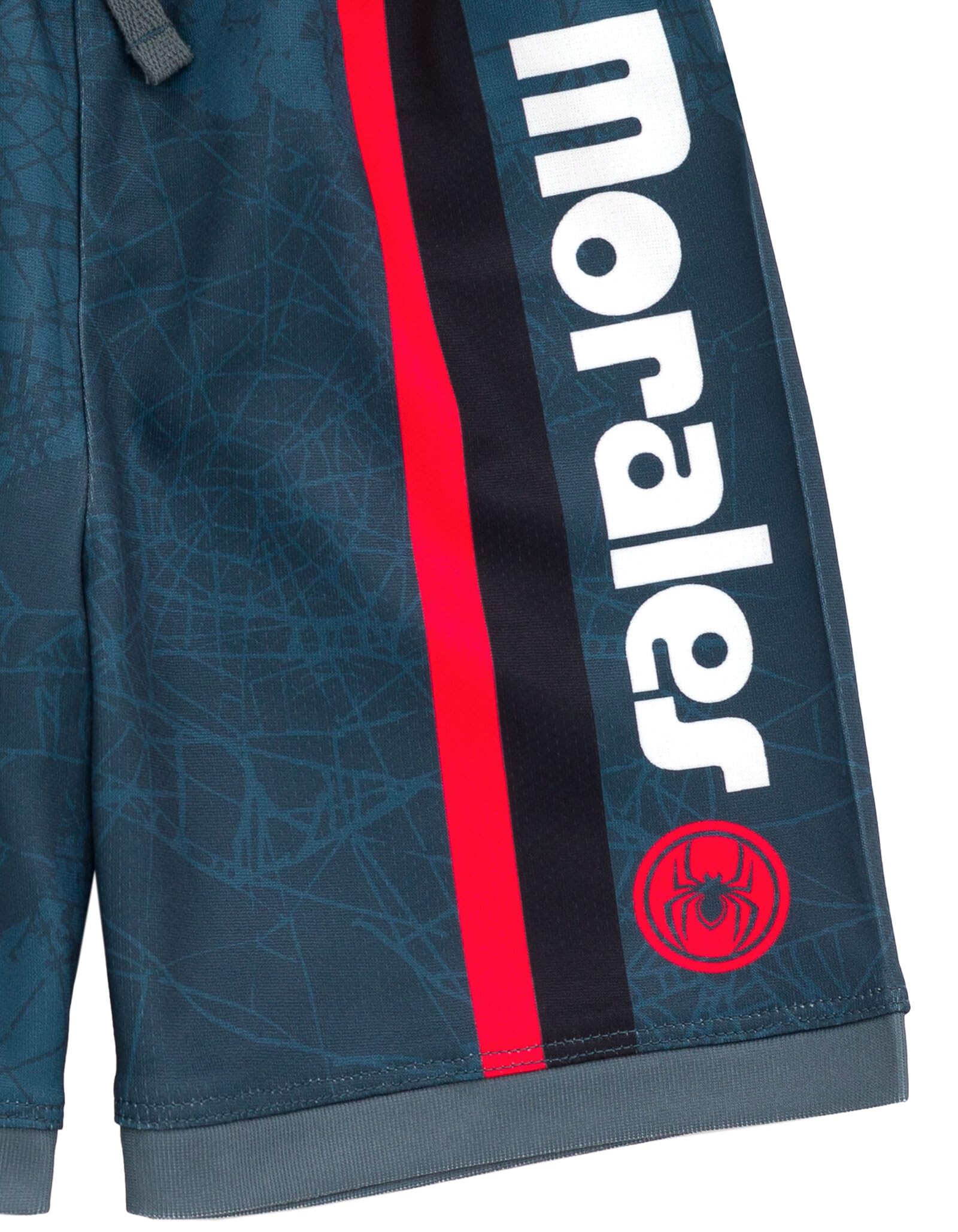 Marvel Spider-Man Miles Morales Hulk Mesh Jersey Tank Top & Basketball Shorts Set for Boys (2T-20) - Superhero Costume, Cosplay & Sports Wear for Kids