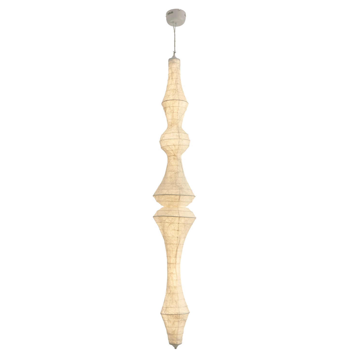 Isabella Spire Pendant Lamp - Modern Glass Hanging Light Fixture for Dining Room, Kitchen Island & Bedroom Decor