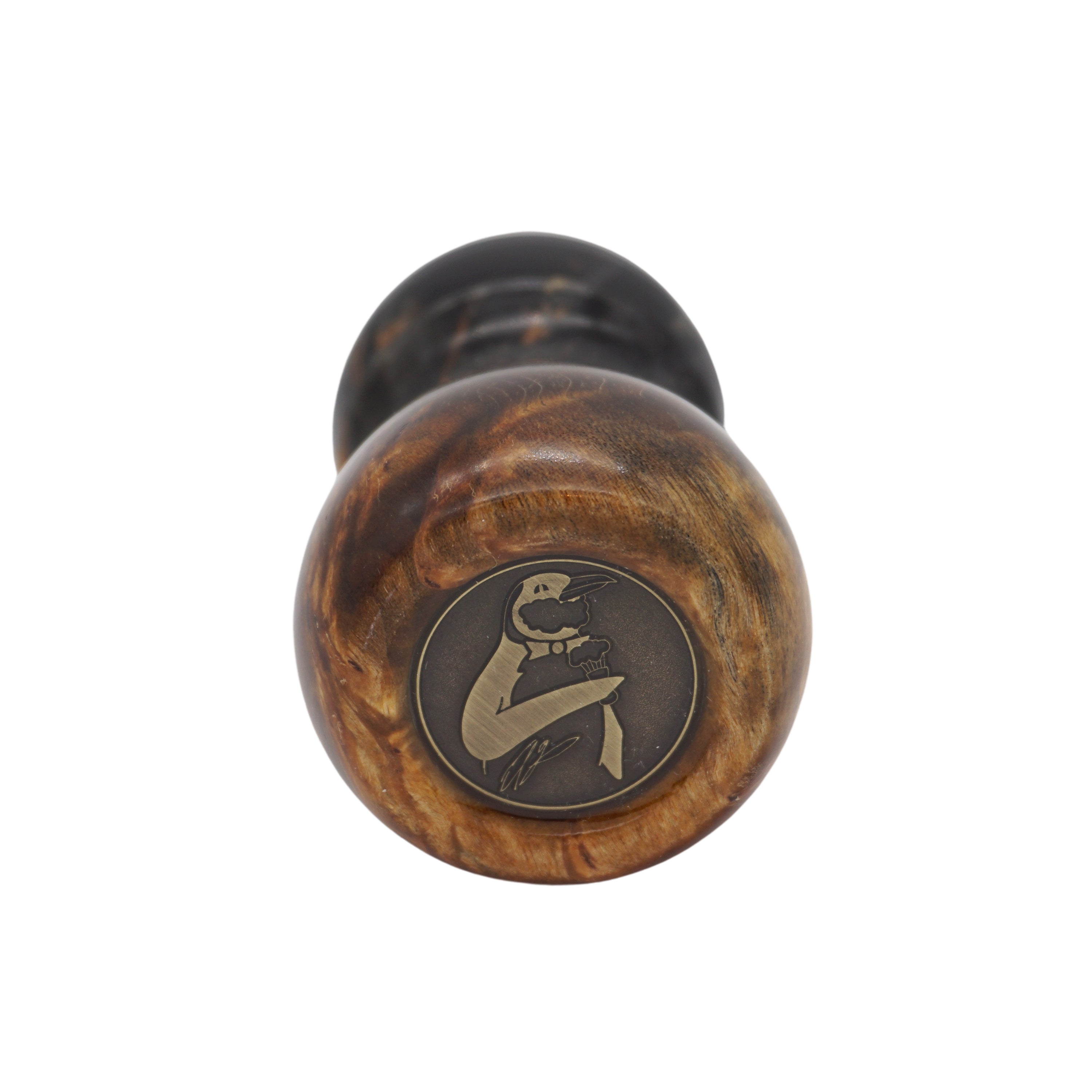 Premium Karelian Birch Stabilized Wood Handcrafted Shaving Brush Handle - Fits 24mm & 26mm Knots - Perfect for Wet Shaving & Grooming Gifts