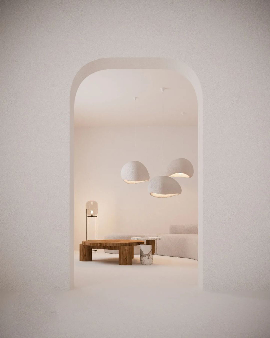 Cloud Pendant Light - Modern B-Shaped Hanging Lamp for Kitchen Island, Dining Room, or Bedroom Lighting