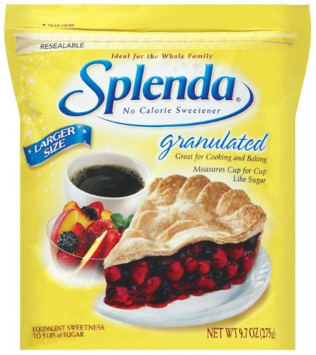Splenda No Calorie Sweetener Granulated Sugar Substitute, 9.7-Ounce Pouches (Pack of 8) - Perfect for Coffee, Tea, Baking & Low-Carb Recipes