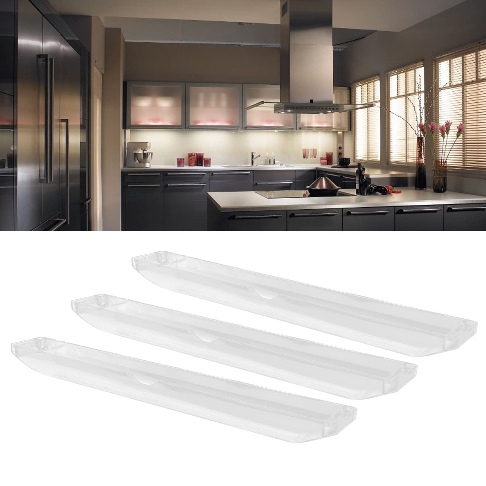 Shanrya 3-Piece Reusable Range Hood Oil Catcher Cups - Easy to Install & Clean, Durable Kitchen Grease Filter Accessories for Stove, Cooktop, and Range Hood Maintenance