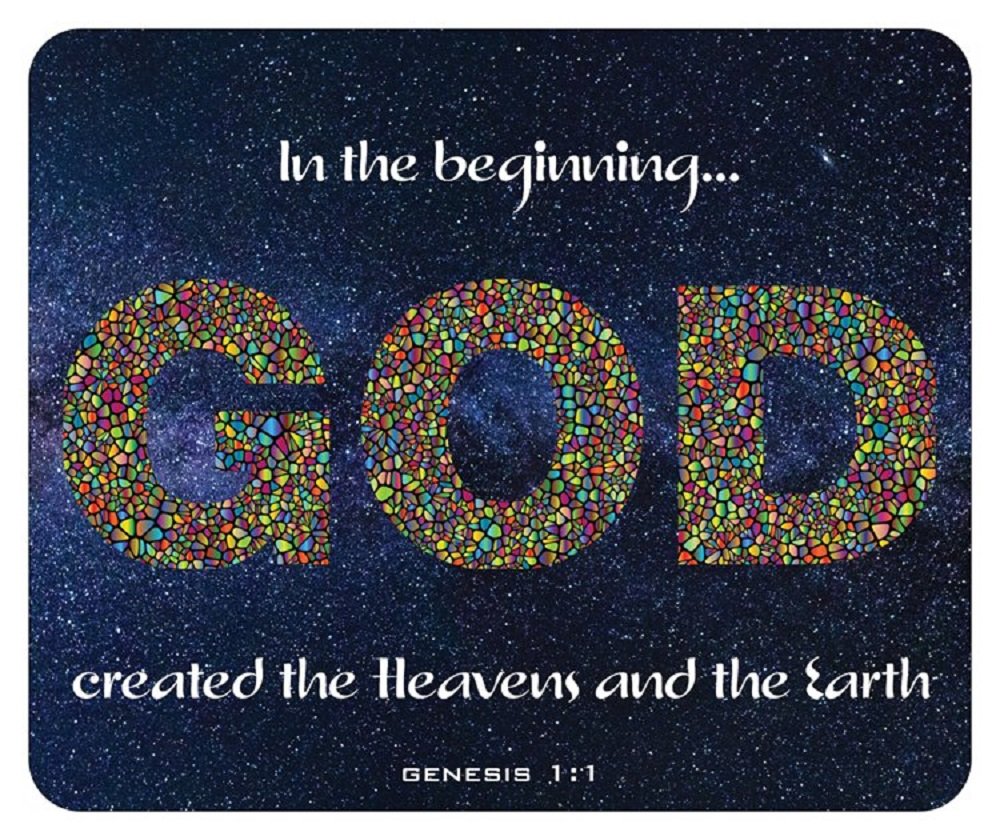 Inspirational Christian Mouse Pad with Bible Verses - Non-Slip Rubber Base, Comfortable Wrist Support for Office, Home, Prayer & Bible Study