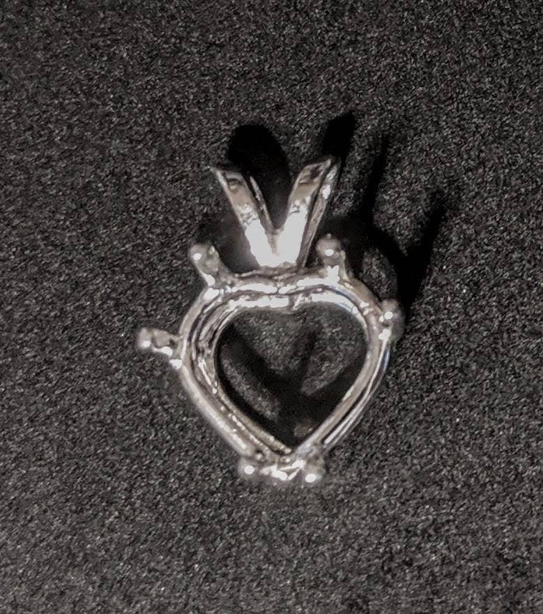 Solid Sterling Silver or 14K Gold Heart Pendant - 16mm Handmade in USA (Perfect for Valentine's Day Gifts & Anniversary Jewelry)