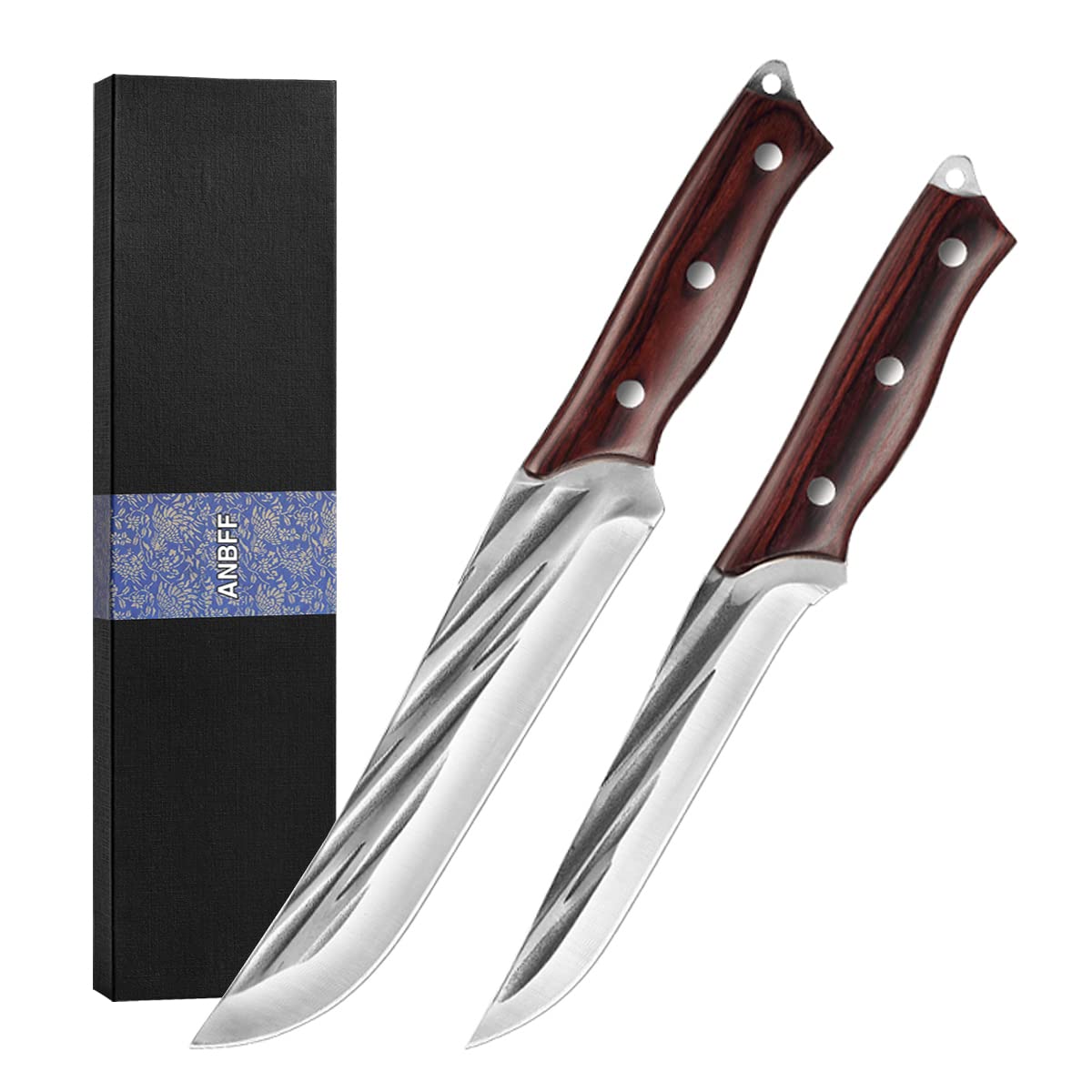 Premium High Carbon Stainless Steel Chef Knife & Boning Knife Set - Professional Kitchen Knives with Ergonomic Handle for Slicing, Carving & Deboning - Perfect for Home Chefs, Butchers & Culinary Enthusiasts