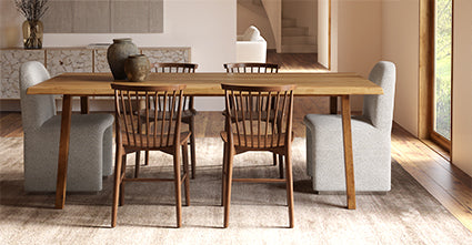 Sisak Modern Dining Chair - Comfortable Wooden Kitchen Chairs Set of 2, Mid-Century Style for Dining Room, Kitchen, Breakfast Nook & Home Office