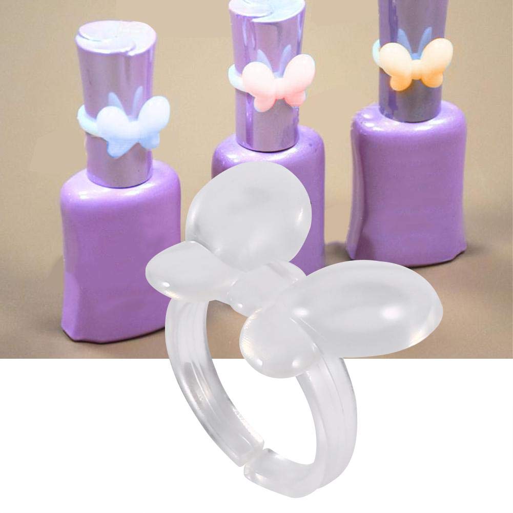 Acrylic Nail Polish Display Stand - 24 Slot Nail Polish Organizer with Ring Flower & Butterfly Design - Perfect for Salon, Home, or Retail Store Organization - Great for Tracking Nail Polish, Lipstick & Beauty Products