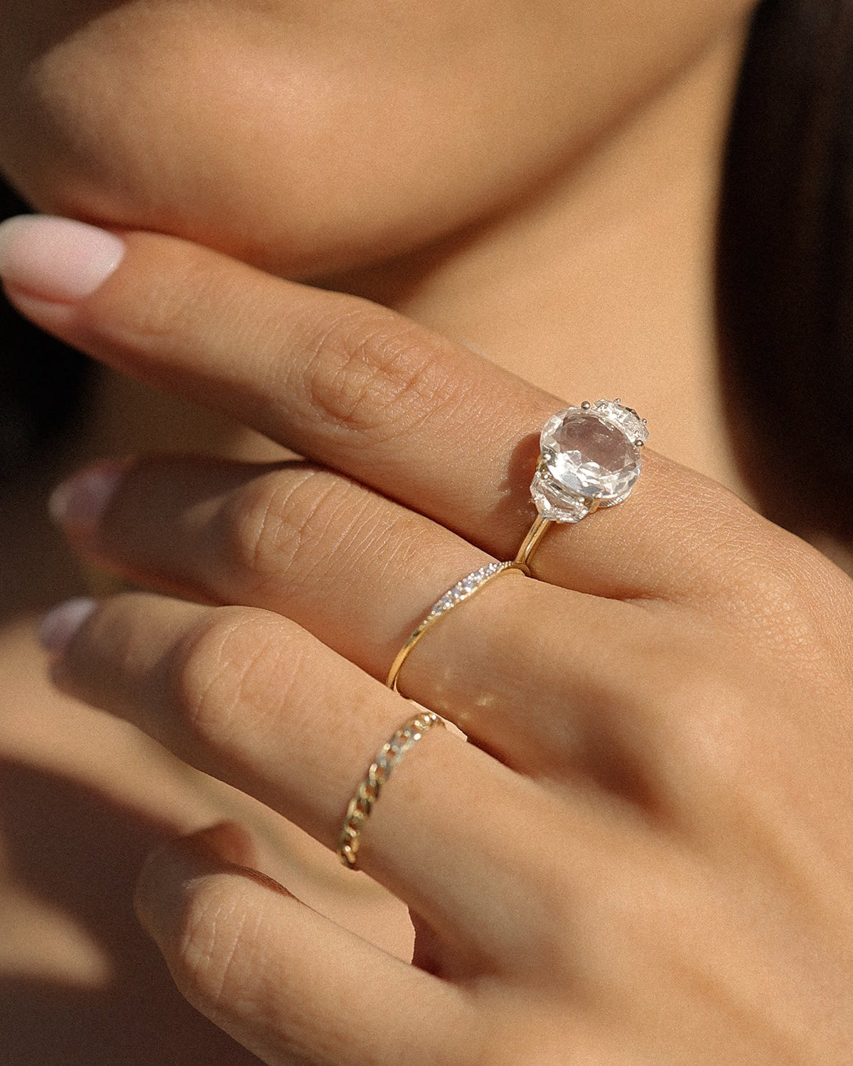 Epaulette Bold Ring for Women - Elegant Gold-Plated Statement Ring - Perfect for Parties, Weddings & Special Occasions