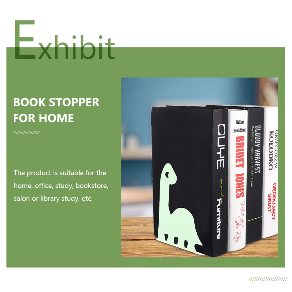 Cute Animal Bookends for Kids - 2 Pairs Heavy Duty Book Holders for Bookshelves & Desks - Fun Book Supports for Children's Room, Classroom & Student Study Area - Perfect for Organizing Books, Toys & School Supplies