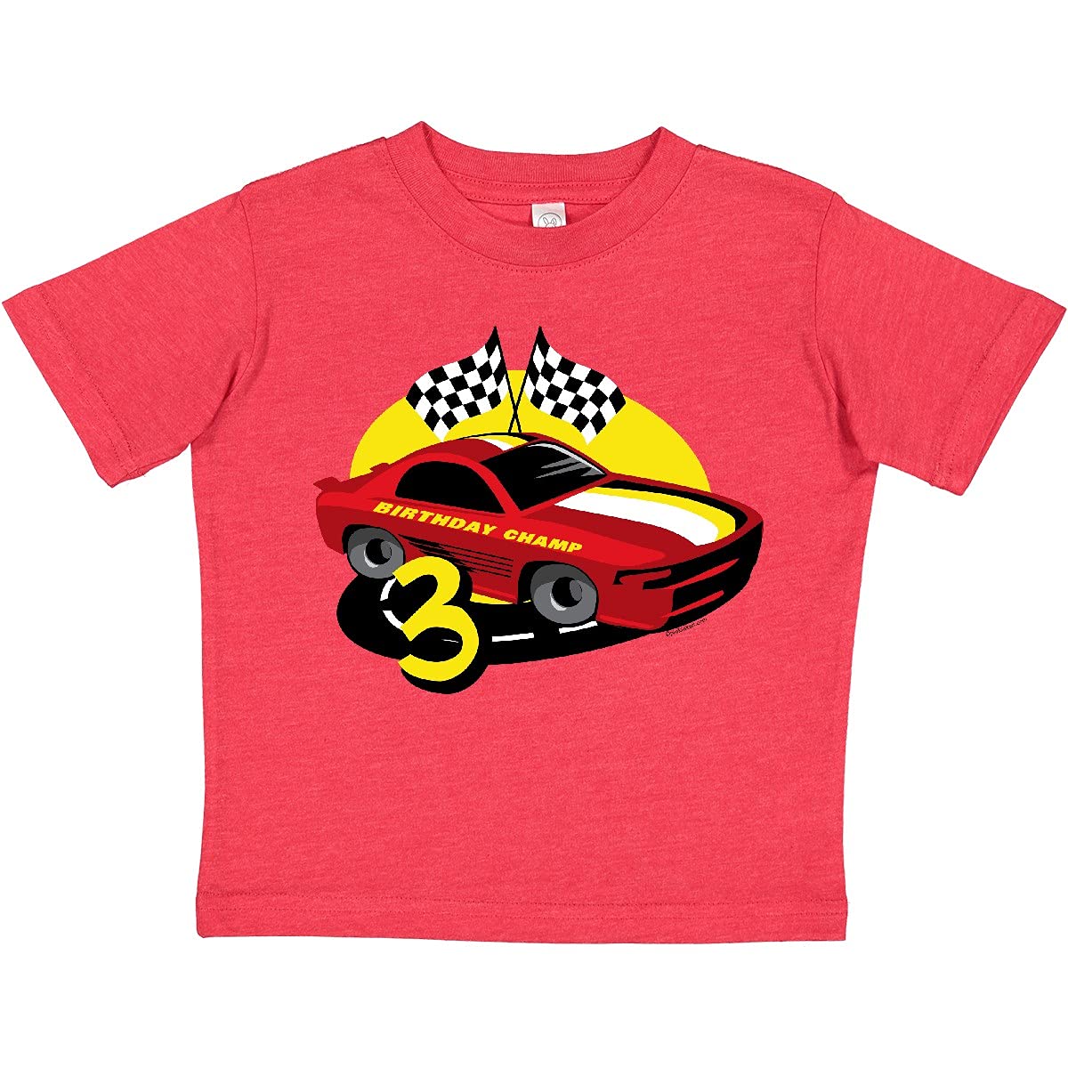 **Inktastic Race Car 3rd Birthday Toddler T-Shirt – Fun & Comfortable Toddler Boy Outfit for Birthday Party & Playtime**    (Note: If the original title was in Chinese, the optimized English version would be the same as above.)