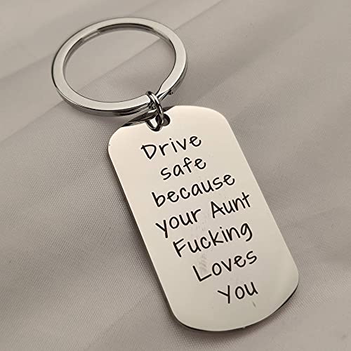 Best Birthday & Christmas Gifts for Women & Men - Drive Safe Keychain for Teens, Boys & Girls - Thoughtful Present for Car Owners, New Drivers & Graduates - Perfect for Daily Commute, Road Trips & Safety Awareness
