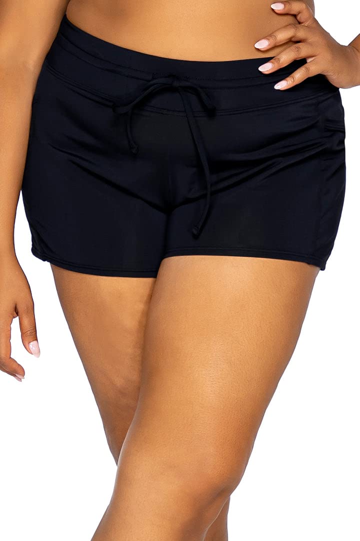 Laguna Swim Shorts for Women - Quick Dry Swimwear Bottoms with Pockets | Perfect for Beach, Pool & Water Sports