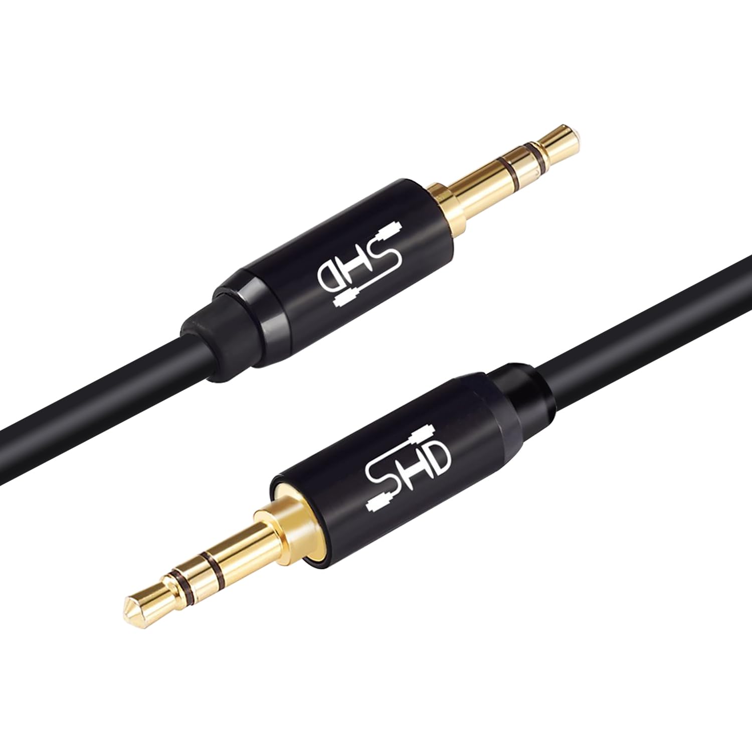 Premium 3.5mm Aux Cable for Car Audio - Gold Plated Stereo Auxiliary Cord with Dual Shielding (3 Feet) - Perfect for Car Sound Systems, Home Speakers & Portable Devices