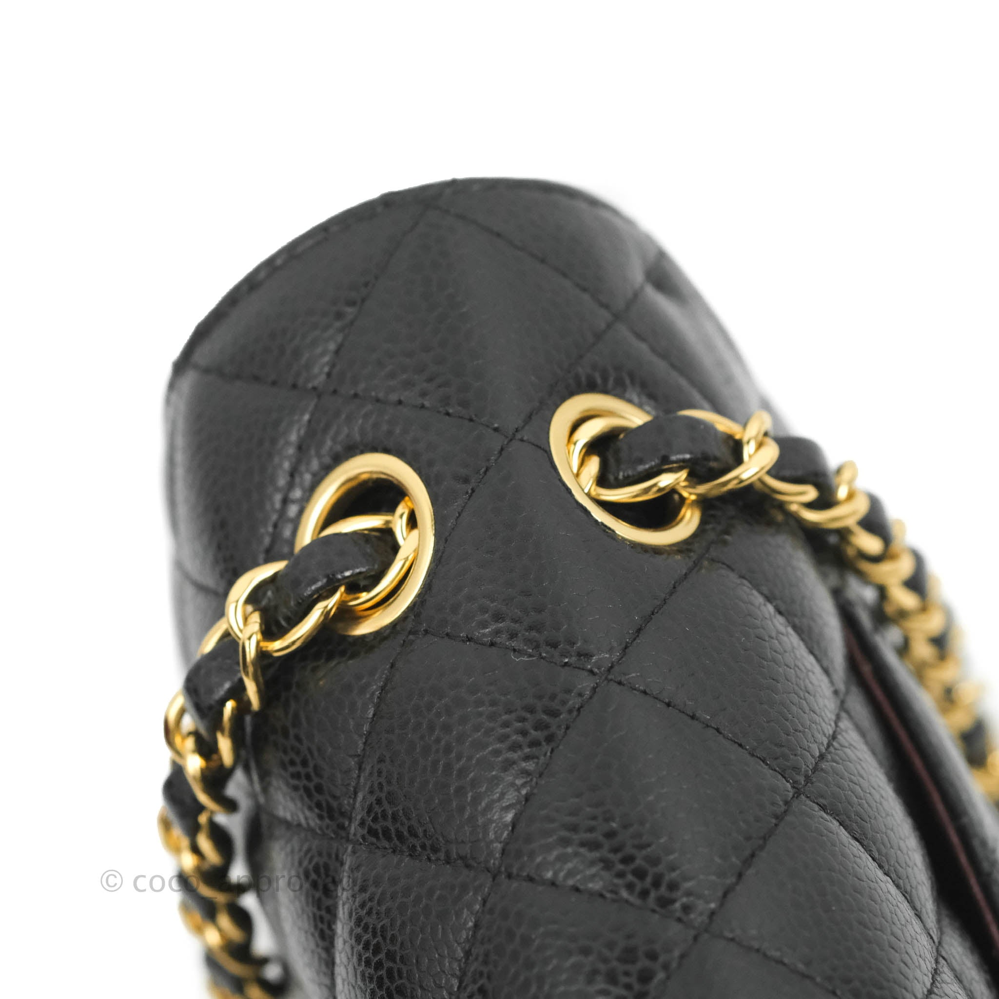 Chanel Classic Medium Double Flap Bag in Black Caviar Leather with Gold Hardware - Luxury Handbag for Women, Perfect for Work, Evening Events & Special Occasions