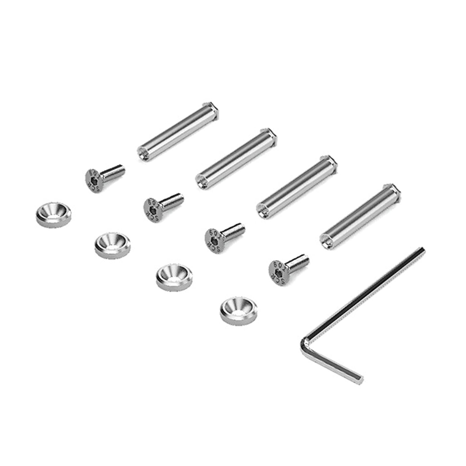 Limtula Premium Anodized Aluminum Alloy Screws & Lock Nuts for PC Case & CPU Cooling Fans - Durable Computer Fan Mounting Hardware Kit (Pack of 4) - Perfect for Gaming PC Builds & Computer Upgrades