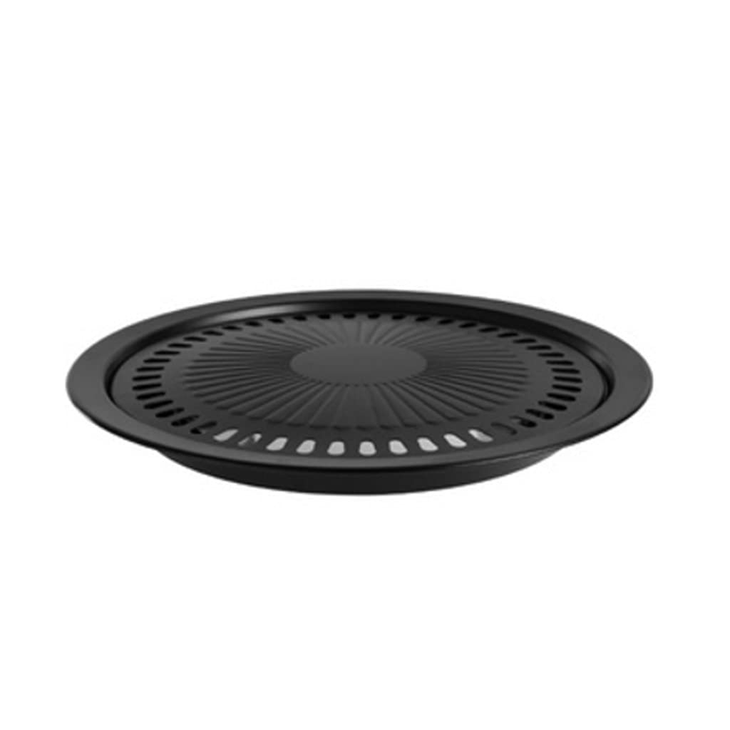 Round Cast Iron Grill Plate - Heavy Duty BBQ Griddle for Outdoor Cooking, Camping & Picnics - Perfect for Grilling Steak, Burgers, Seafood & Vegetables