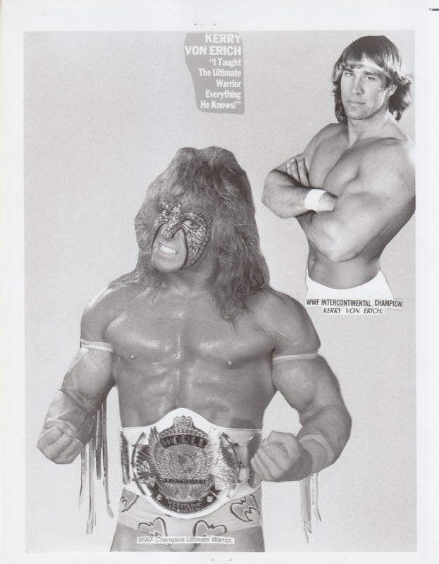 1990 Texas Tornado vs Ultimate Warrior Wrestling Arena Promo - Vintage WWF Collectible for Fans & Memorabilia Enthusiasts - Perfect for Display, Gifts & Wrestling Events