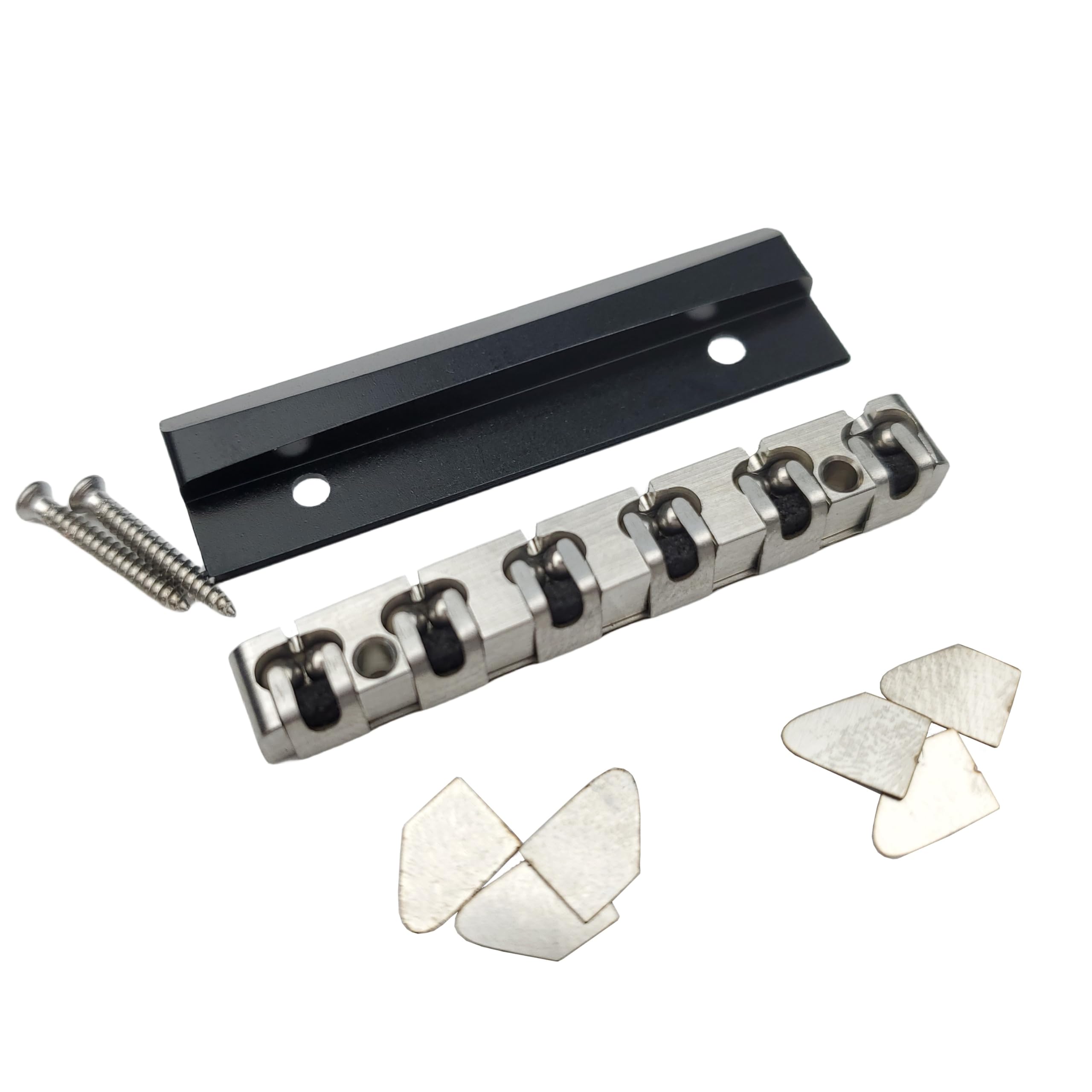 Kaynes Stainless Steel Guitar Nut - Electric Guitar Roller Nut Compatible with Fender Telecaster & Stratocaster (ST/TL Style) - Perfect for Smooth String Action & Tuning Stability in Live Performances & Studio Recordings