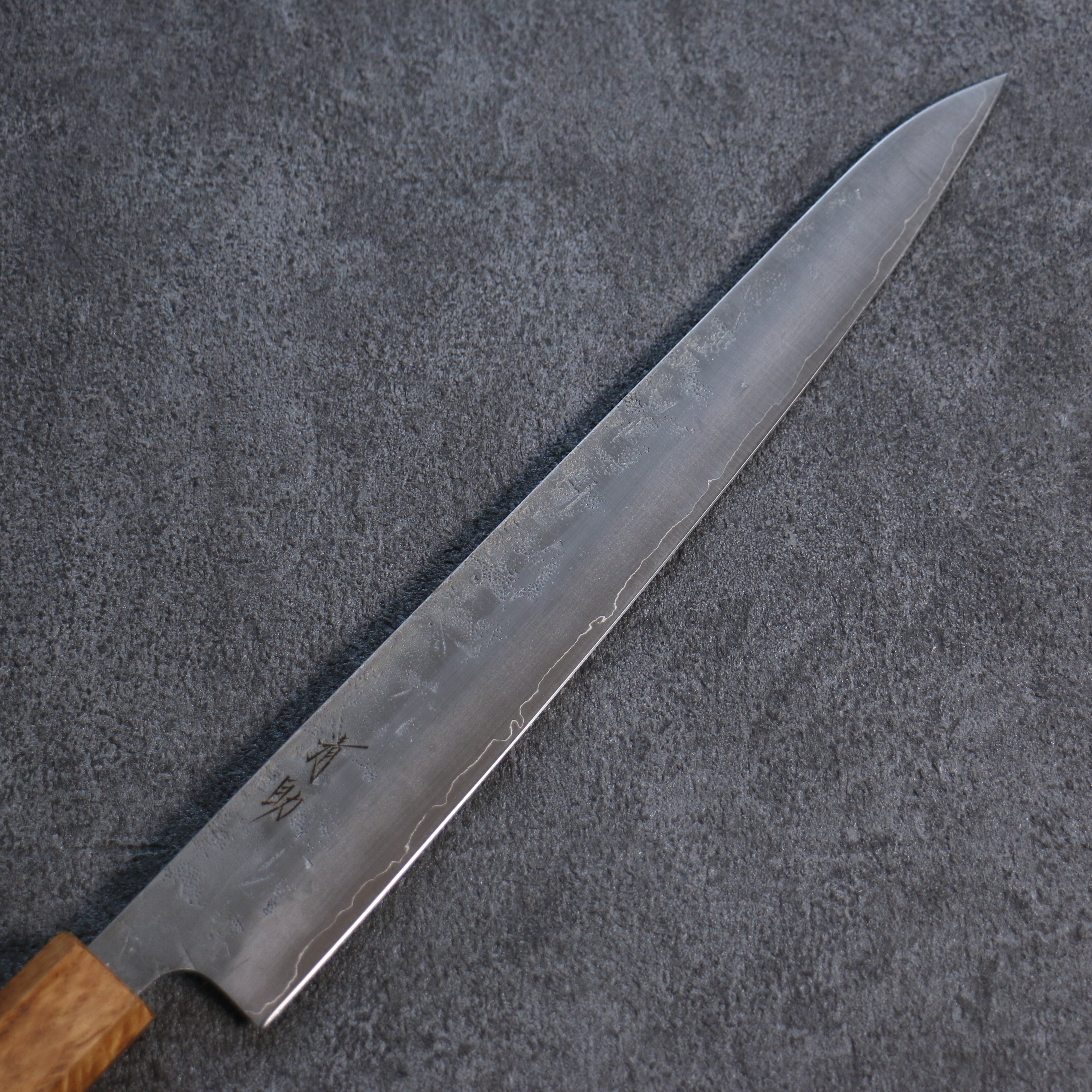 Premium Seisuke SLD Washiji Sujihiki 240mm Japanese Slicing Knife - High Carbon Steel Blade with Burnt Oak Handle - Perfect for Sushi, Sashimi & Meat Carving