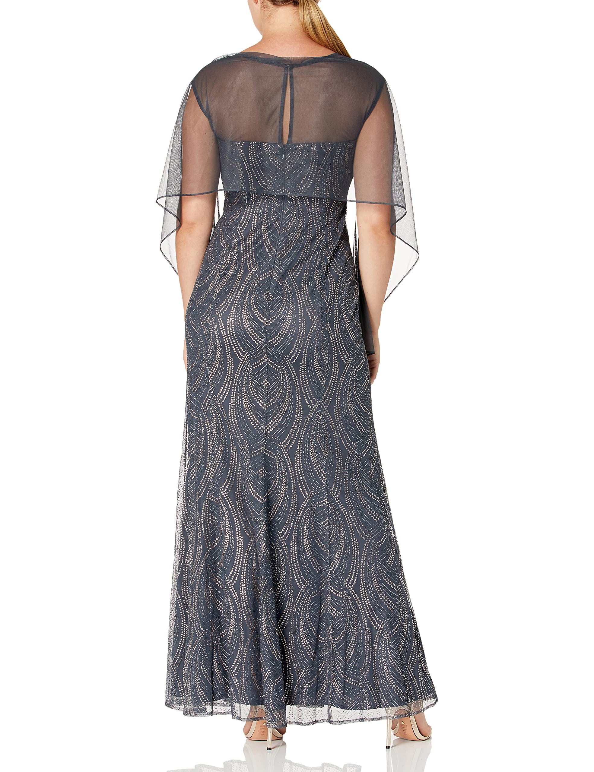 S.L. Fashions Women's Sparkly Sequin Party Dress for Evening, Prom, Cocktail & Special Occasions - Elegant Bodice Formal Gown - Closeout Sale