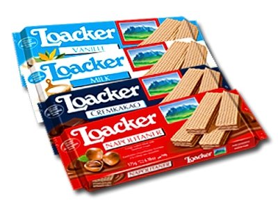 Loacker Classic Milk Waffers 175g - Crispy Italian Wafer Cookies for Snacking, Gifting & Coffee Pairing