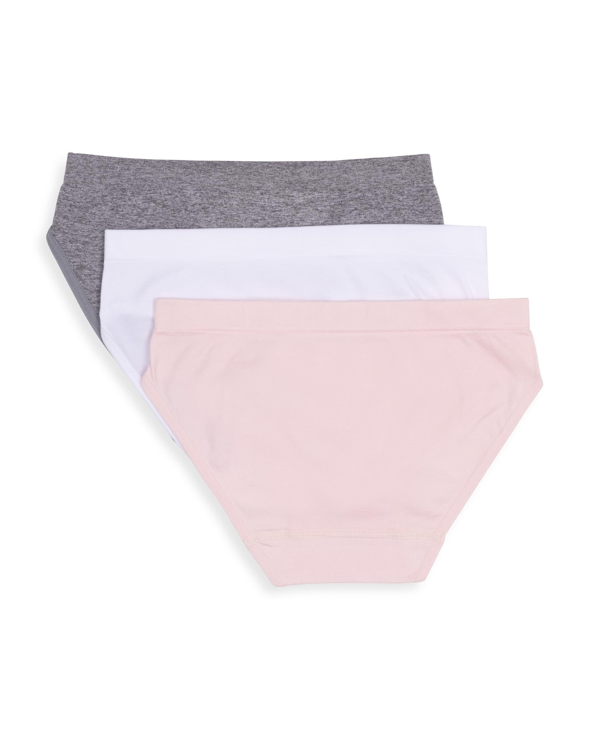 Maidenform Girls' Seamless Hipster Underwear - Soft Comfortable Cotton Panties for Everyday Wear - Perfect for School, Playtime & Sleepovers