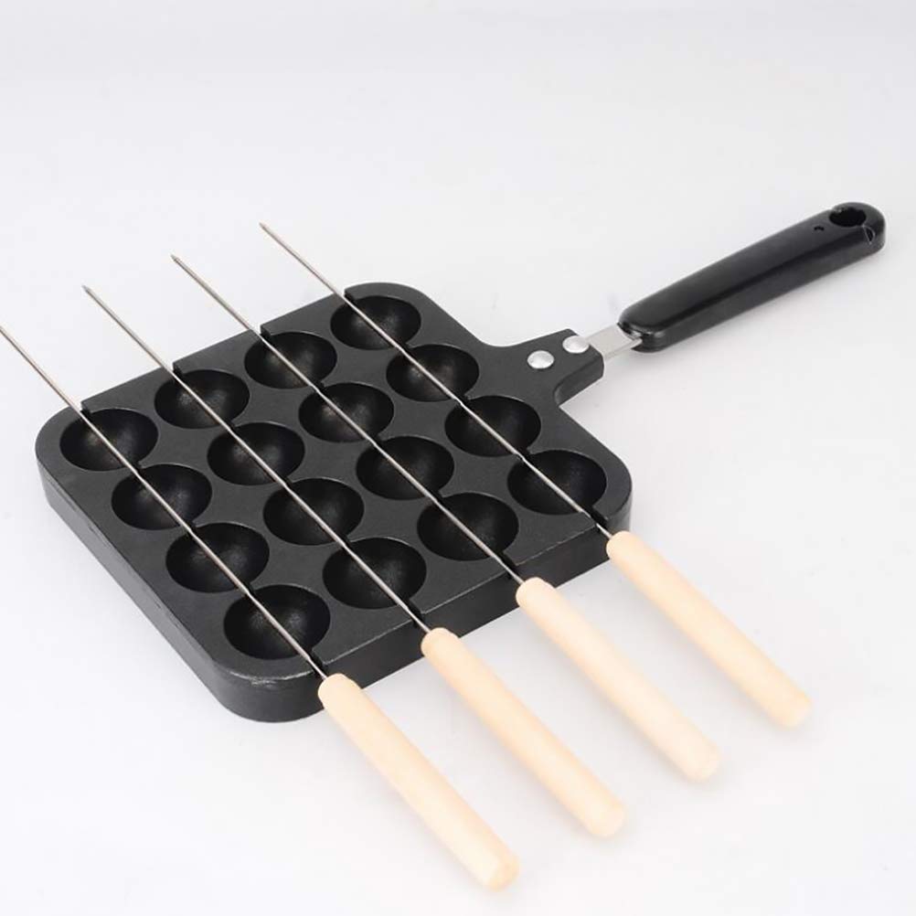 Premium Stainless Steel Meatball Maker Mold & Octopus Ball Grill Pan - Non-Stick Egg Tray, Fish Ball Machine for BBQ, Home Cooking & Party Food Prep