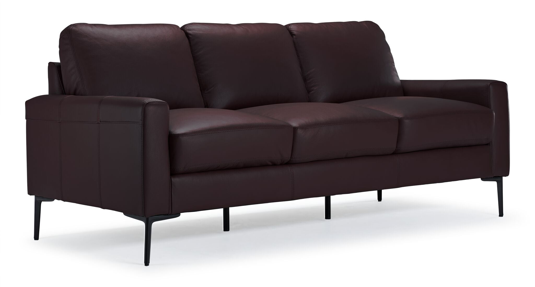 Premium Chito Leather Sofa and Loveseat Set in Rich Mocha Brown - Perfect for Living Room, Lounge & Family Gatherings