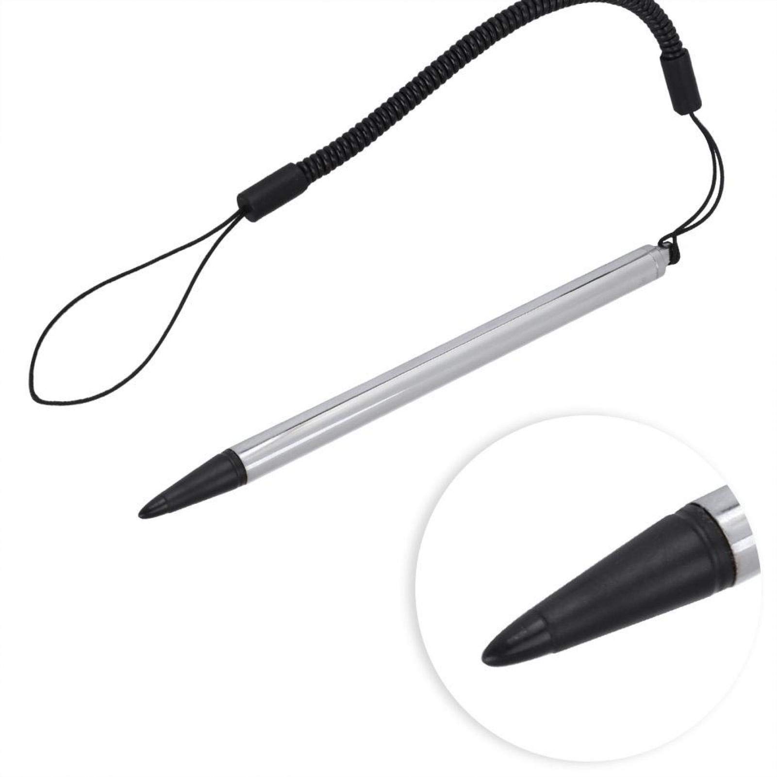 GOWENIC Stylus Pen for Touch Screen - Spring Rope Design for POS, PDA, Industrial PC, Car Navigation & Resistive Mobile Phones (Silver) | Perfect for Retail, Warehouse & On-the-Go Use