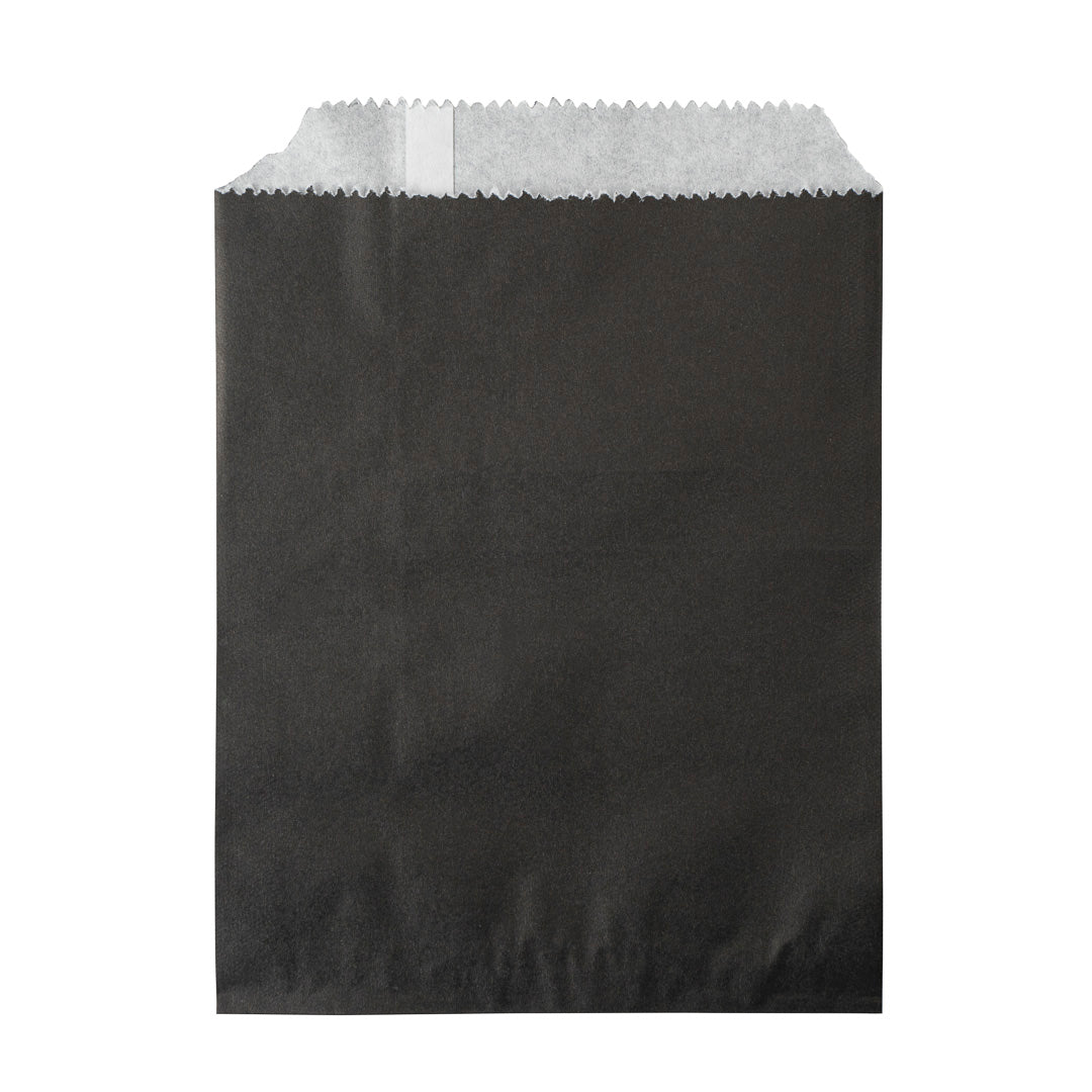 Premium Black Paper Bags 7x5 Inches - 100 Count Bulk Pack for Gift Wrapping, Party Favors & Retail Packaging