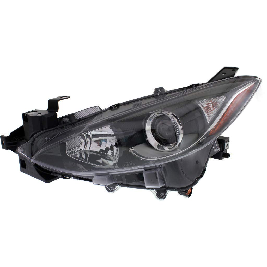 2014-2016 Mazda 3 & 3 Sport Driver Side Headlight Assembly - CAPA Certified Replacement for MA2502144/MA2502144C (BPW1510L0) | Perfect for Night Driving & Auto Restoration Projects