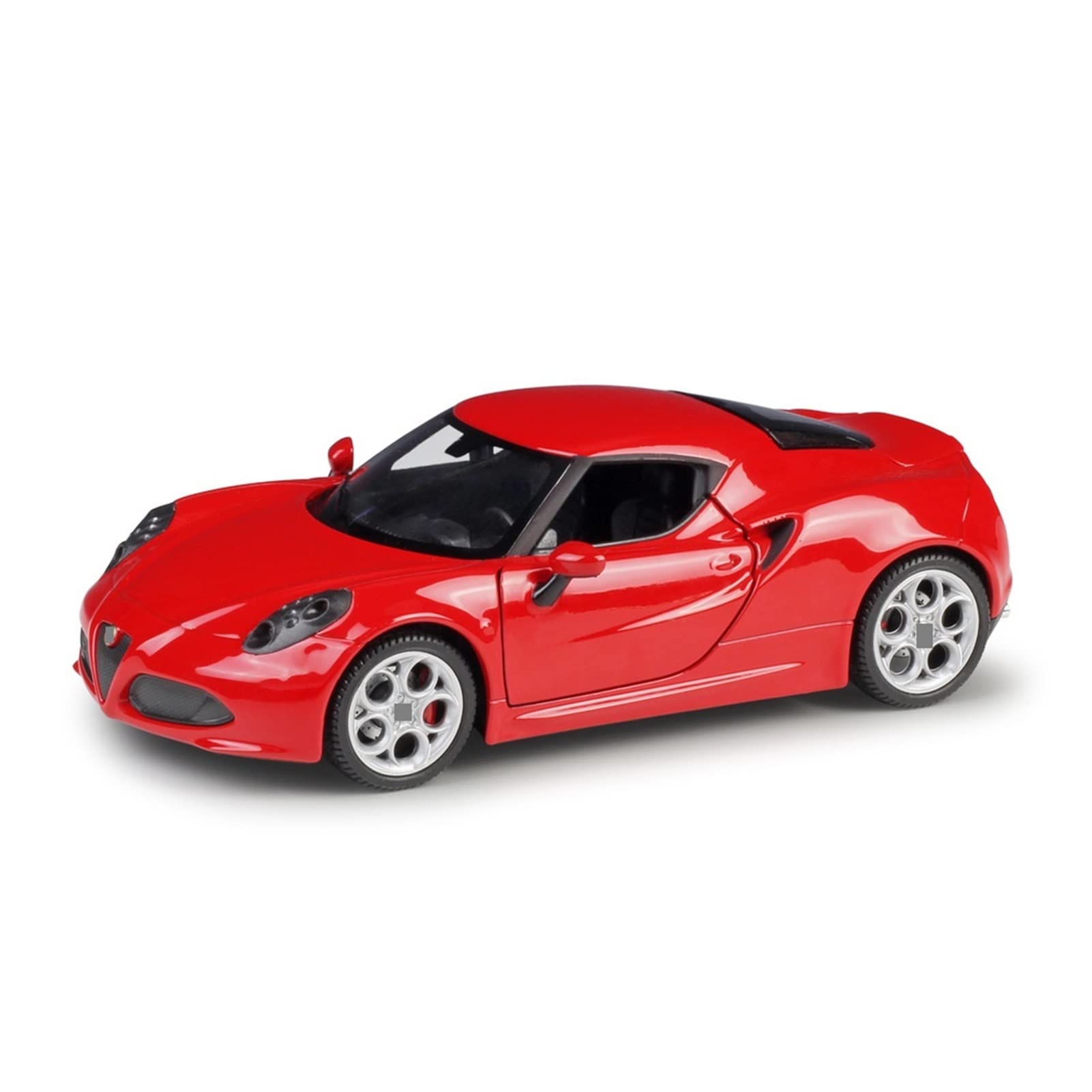 OWYON 1:24 Scale Diecast Metal Alloy Model Car - Alfa Romeo 4C Classic Sports Car Replica (Red) - Perfect for Collectors, Office Desk Decor, and Racing Enthusiasts