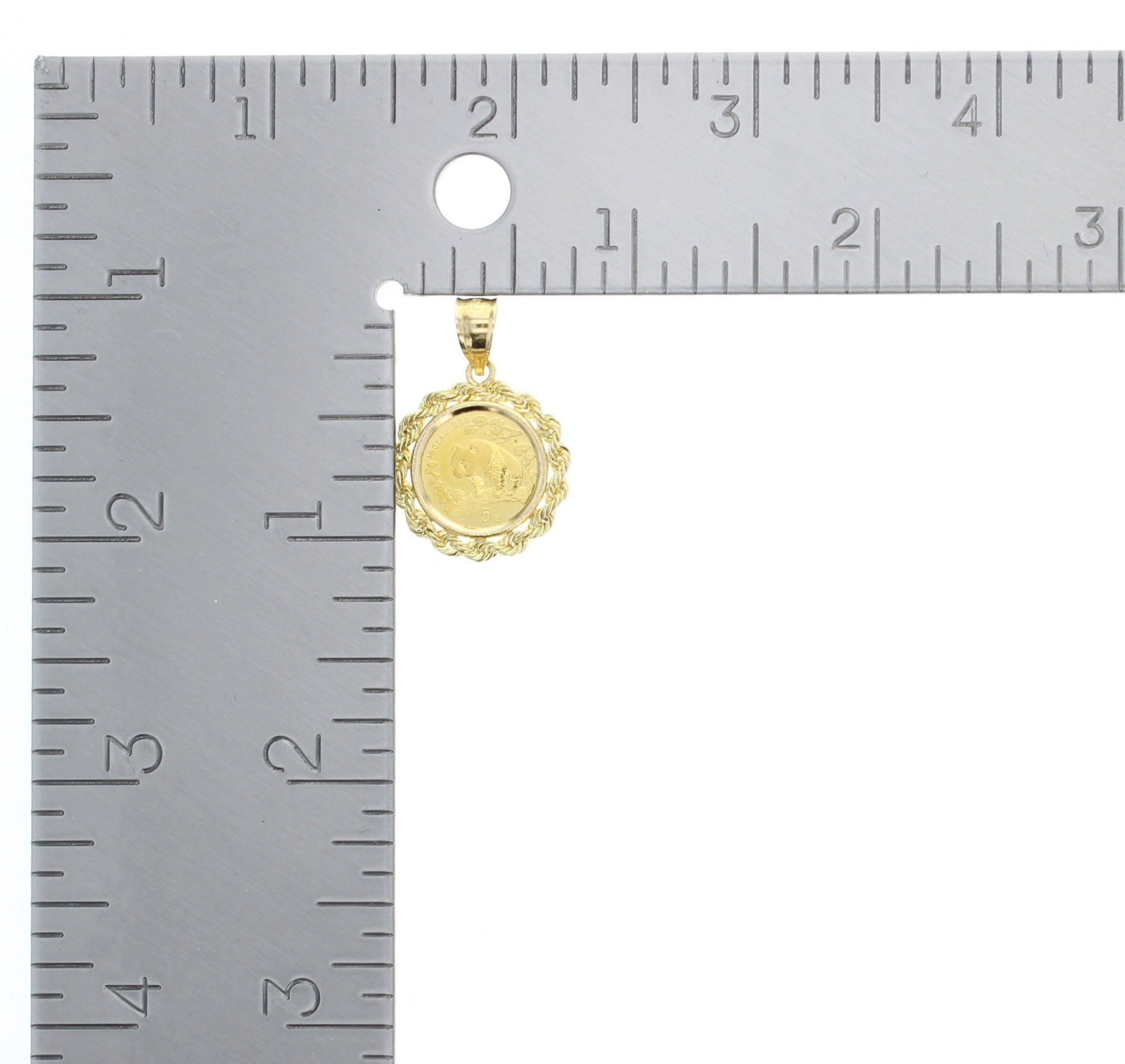 1/20 oz Fine Gold Panda Coin Pendant Necklace - 24K Solid Gold Chinese Panda Jewelry for Women & Men - Perfect for Gifts, Collectors & Fashion Accessories