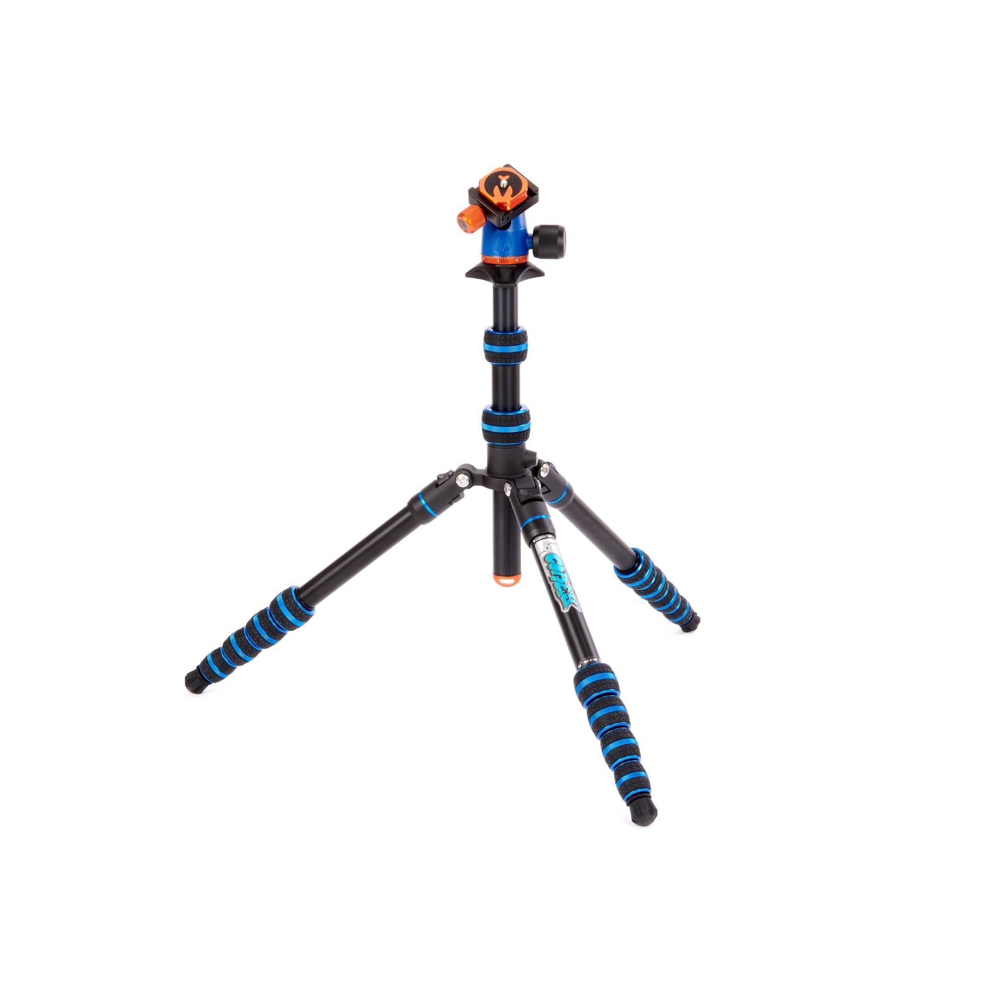 3 Legged Things Punks Corey 2.0 & Airhed Neo 2.0 Tripod System (Blue) - Professional Camera Tripod for Photography, Videography, Travel & Outdoor Shooting