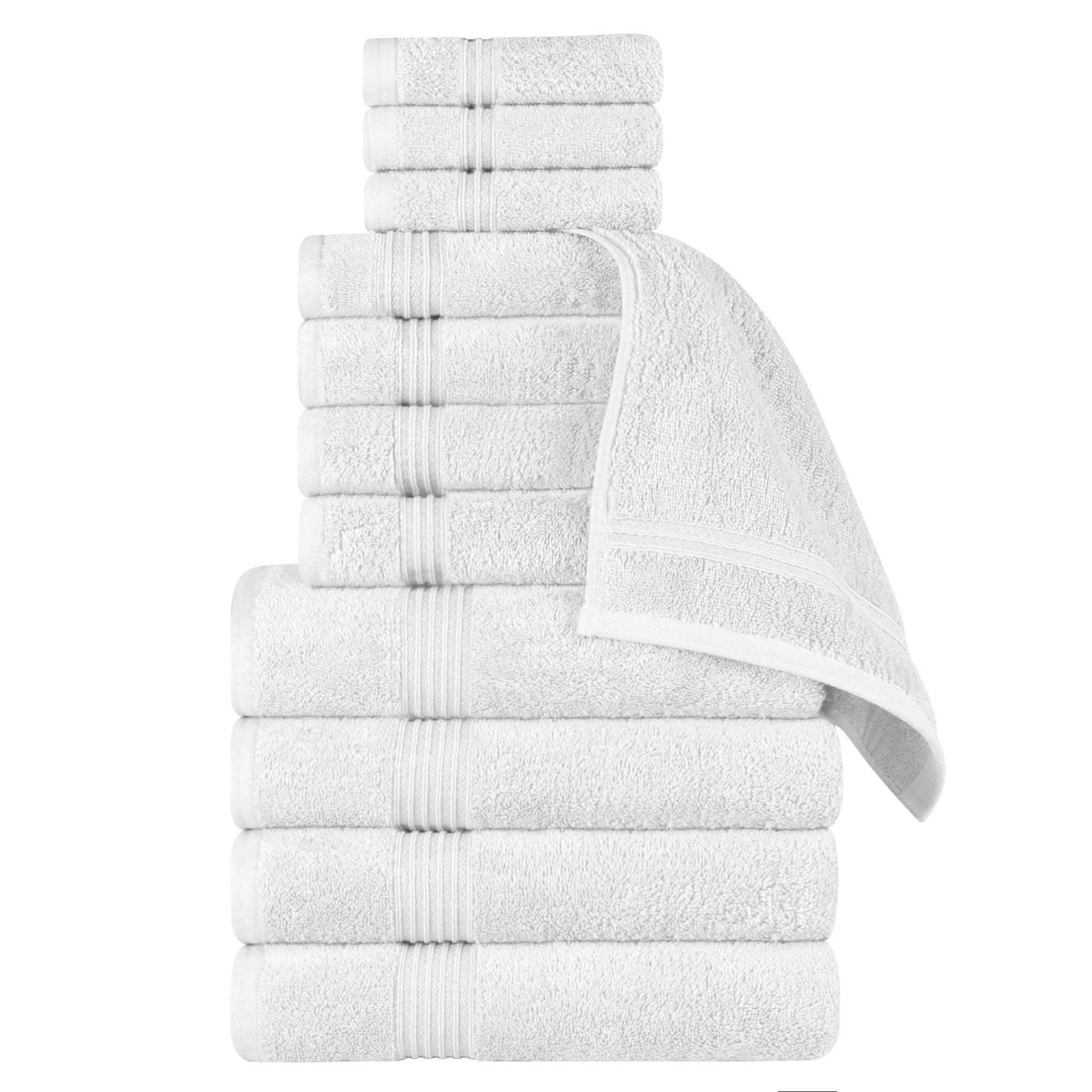 Premium 12-Piece Egyptian Cotton Towel Set - Ultra Soft, Highly Absorbent Bath Towels for Spa, Hotel & Luxury Home Use
