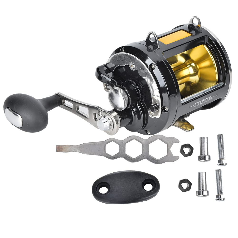 **Saltwater Fishing Reel - Heavy Duty Conventional Jigging Reel for Deep Sea Fishing | Saltwater Trolling, Offshore Angling & Big Game Fishing**