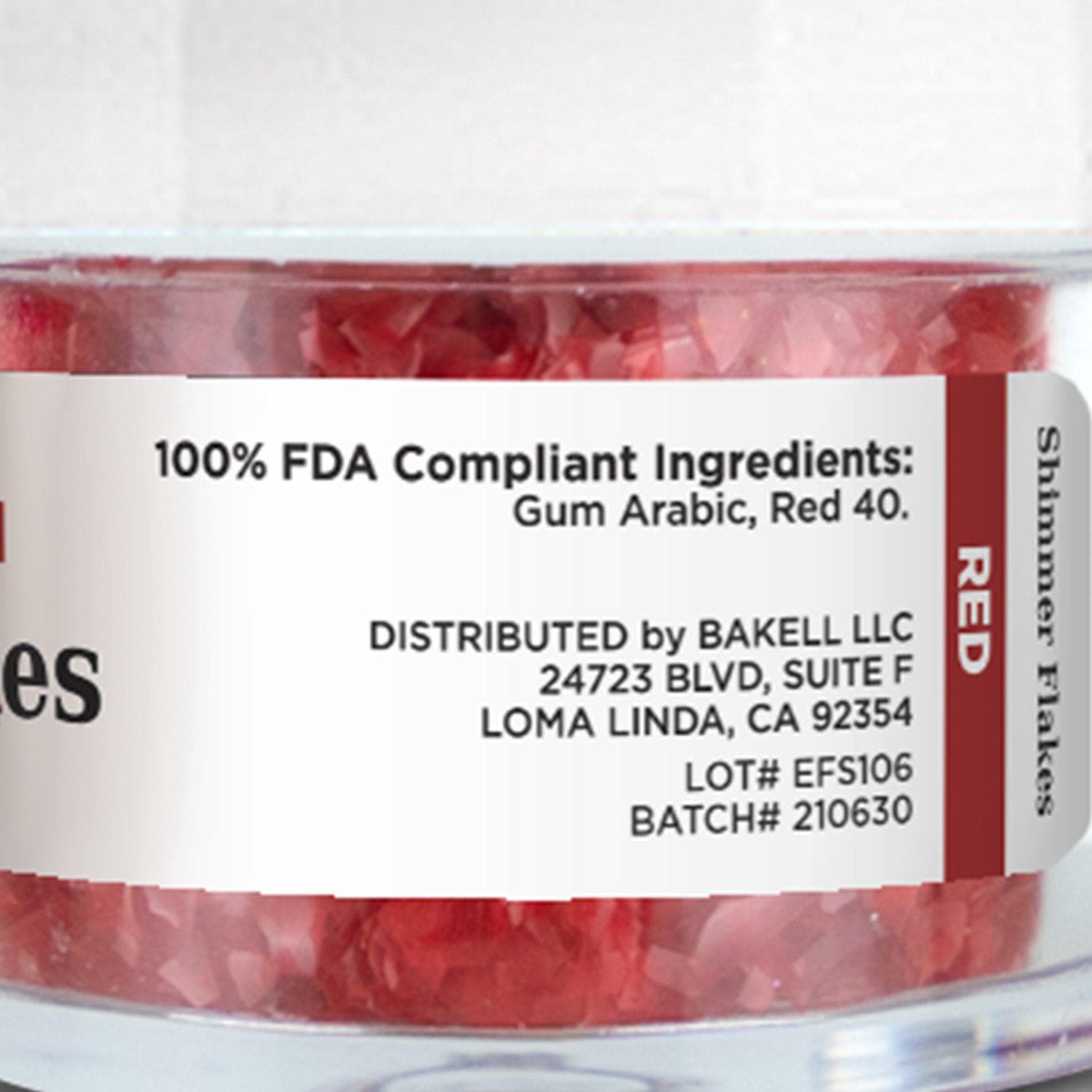 Christmas Candy Cane Edible Shimmer Flakes - 4 Pack Holiday Baking Decorations for Cookies, Cakes & Desserts - Perfect for Christmas Parties, Gift Giving & Festive Treats