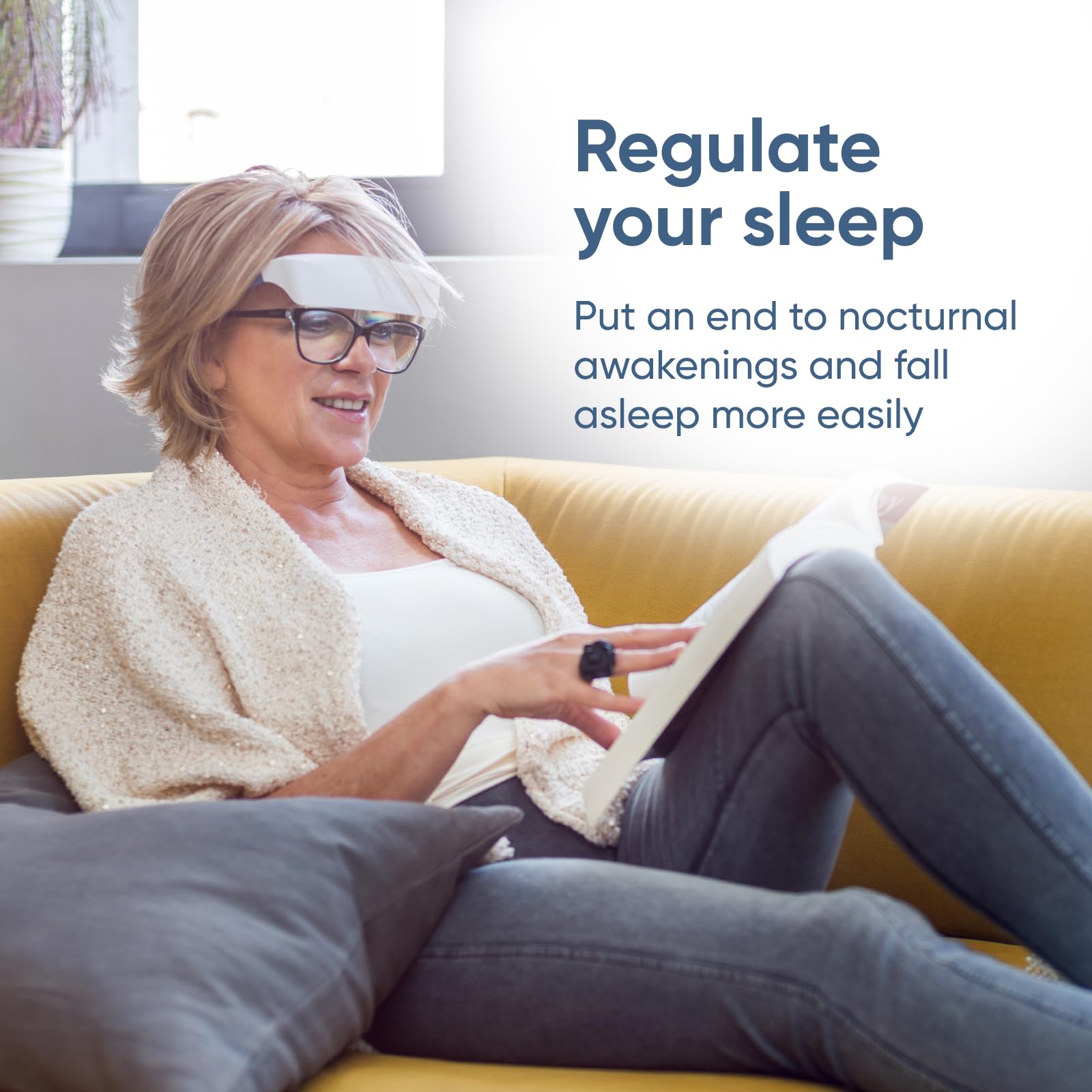 Luminette 2 Light Therapy Glasses (2024 Updated) - Wearable Happy Lamp for Natural Sleep Aid, Seasonal Affective Disorder & Jet Lag Relief - Portable Daylight Therapy Lamp for Home, Office & Travel Use