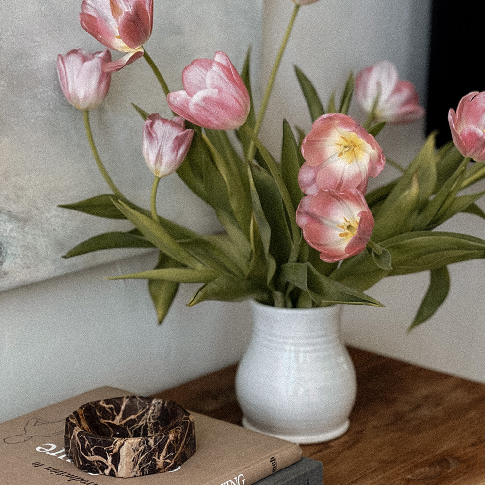 Ceramic Flower Vase for Home Decor - Elegant Handmade Bloom Vase for Centerpieces, Wedding Decor, and Living Room Display
