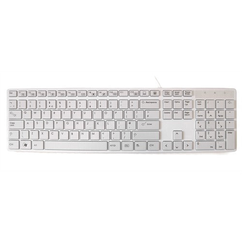 Accuratus KYBAC301 Full Size Super Slim Multimedia Keyboard - Ultra-Thin Design for Home, Office & Gaming Use