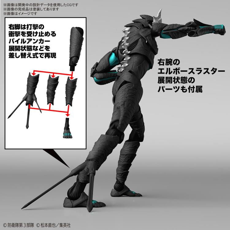 Figure-rise Standard Kaiju No. 8 Model Kit - Build Your Own Monster Action Figure | Perfect for Anime Fans & Collectors | Display, Play & Customize