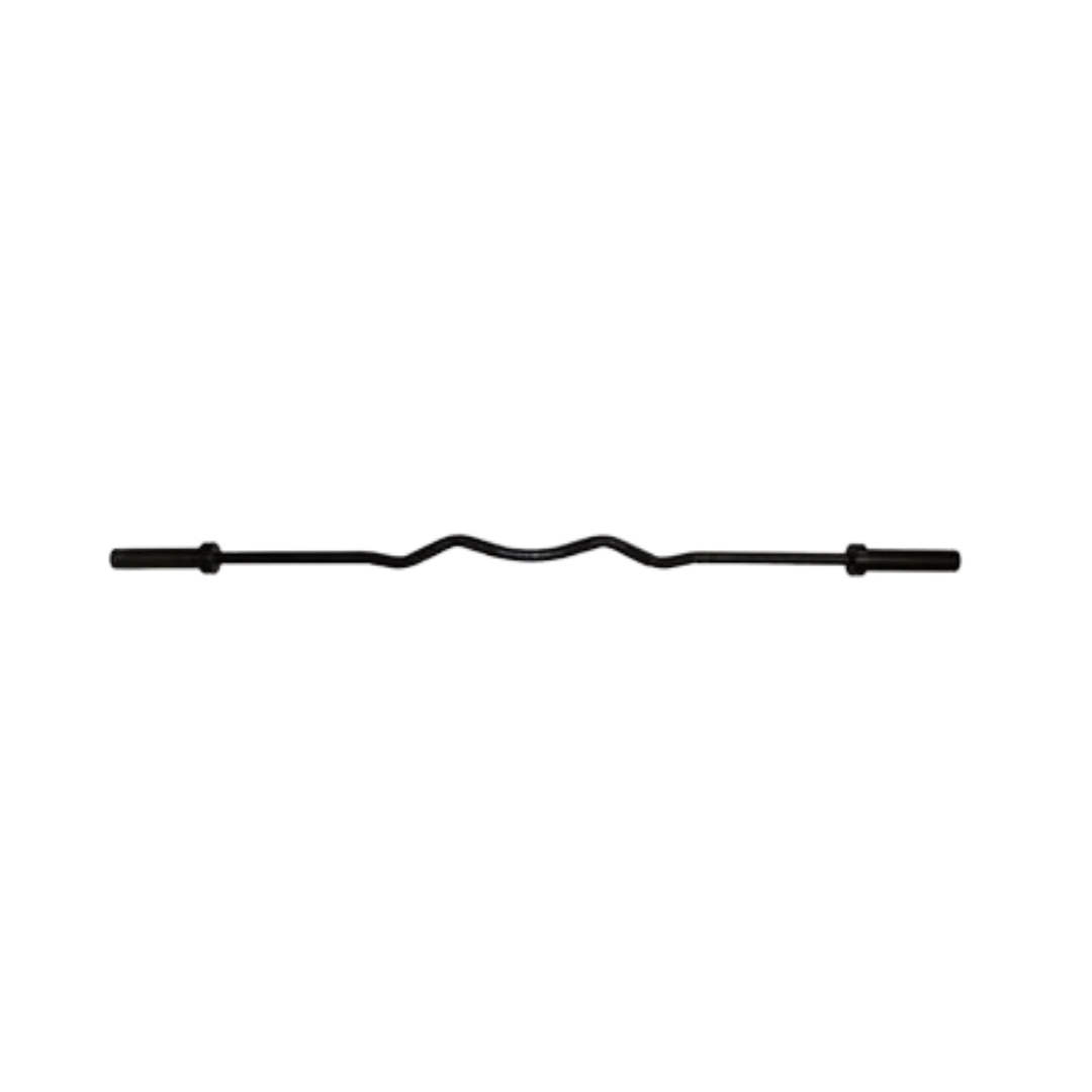 VTX Super 74 XL Olympic Black 6' EZ Curl Bar - Heavy Duty Weightlifting Barbell for Home Gym & Strength Training - Perfect for Bicep Curls, Triceps Workouts & Full Body Exercises