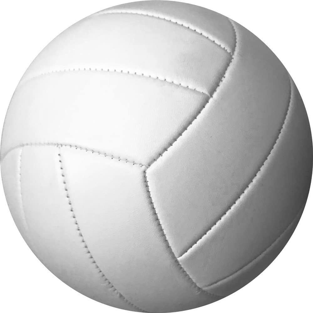 Best Volleyball Ball for Autographs & Awards - White Plain Single & 6-Pack Set - Perfect for Coaches Gifts, Team Signing, and Sports Painting