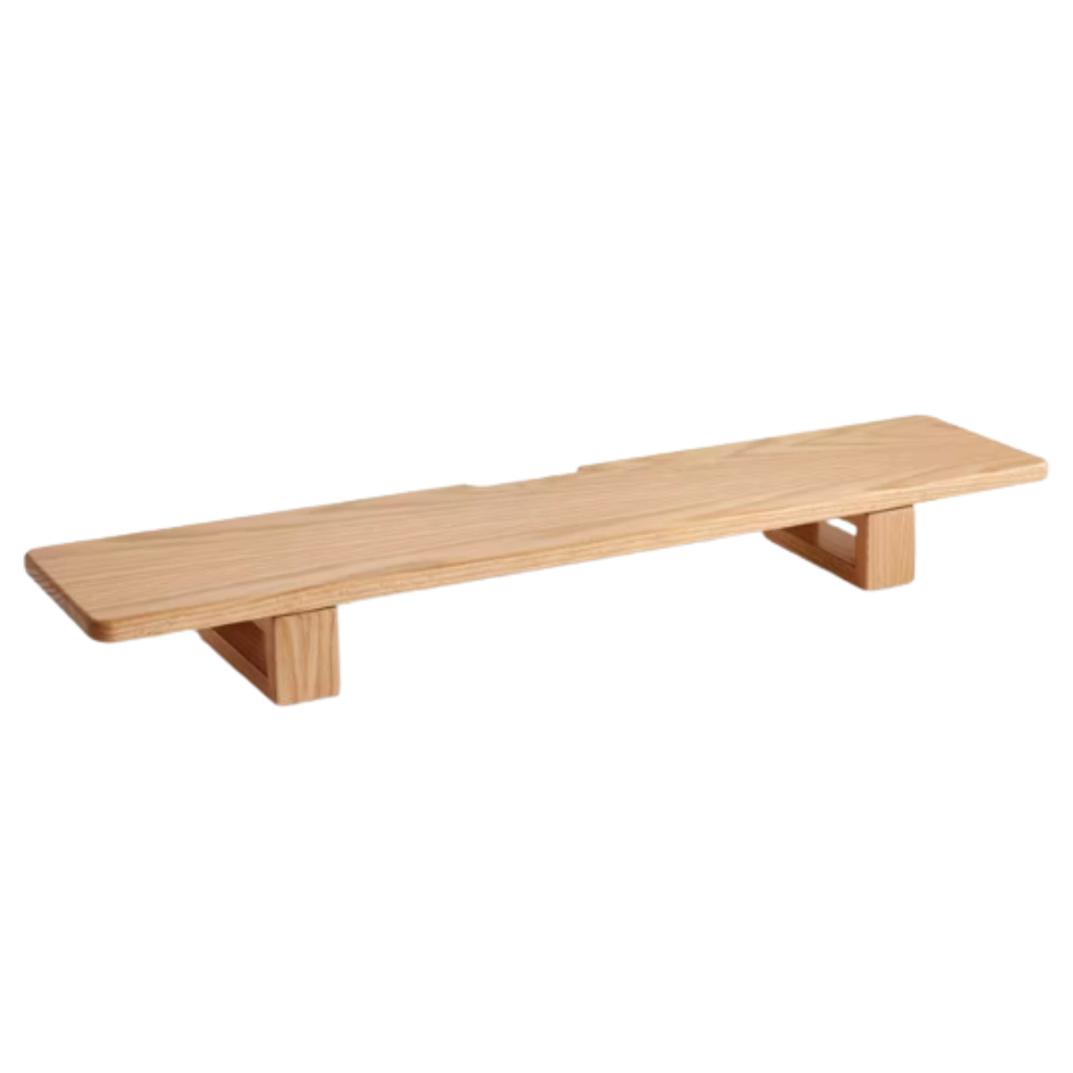 Premium Black Walnut & Oak Solid Wood Laptop Stand - Adjustable Height Ergonomic Computer Riser for Desk, Home Office, or Workspace - Space-Saving Shelf Organizer for MacBook, Notebooks & Accessories