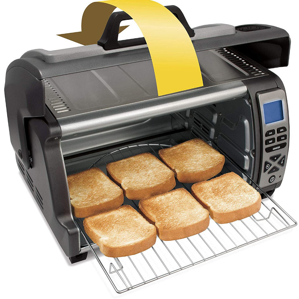 Best Hamilton Beach 6-Slice Easy Reach Digital Toaster Oven with Convection Bake 31128 - Perfect for Family Breakfast, Quick Meals & Small Kitchen Cooking