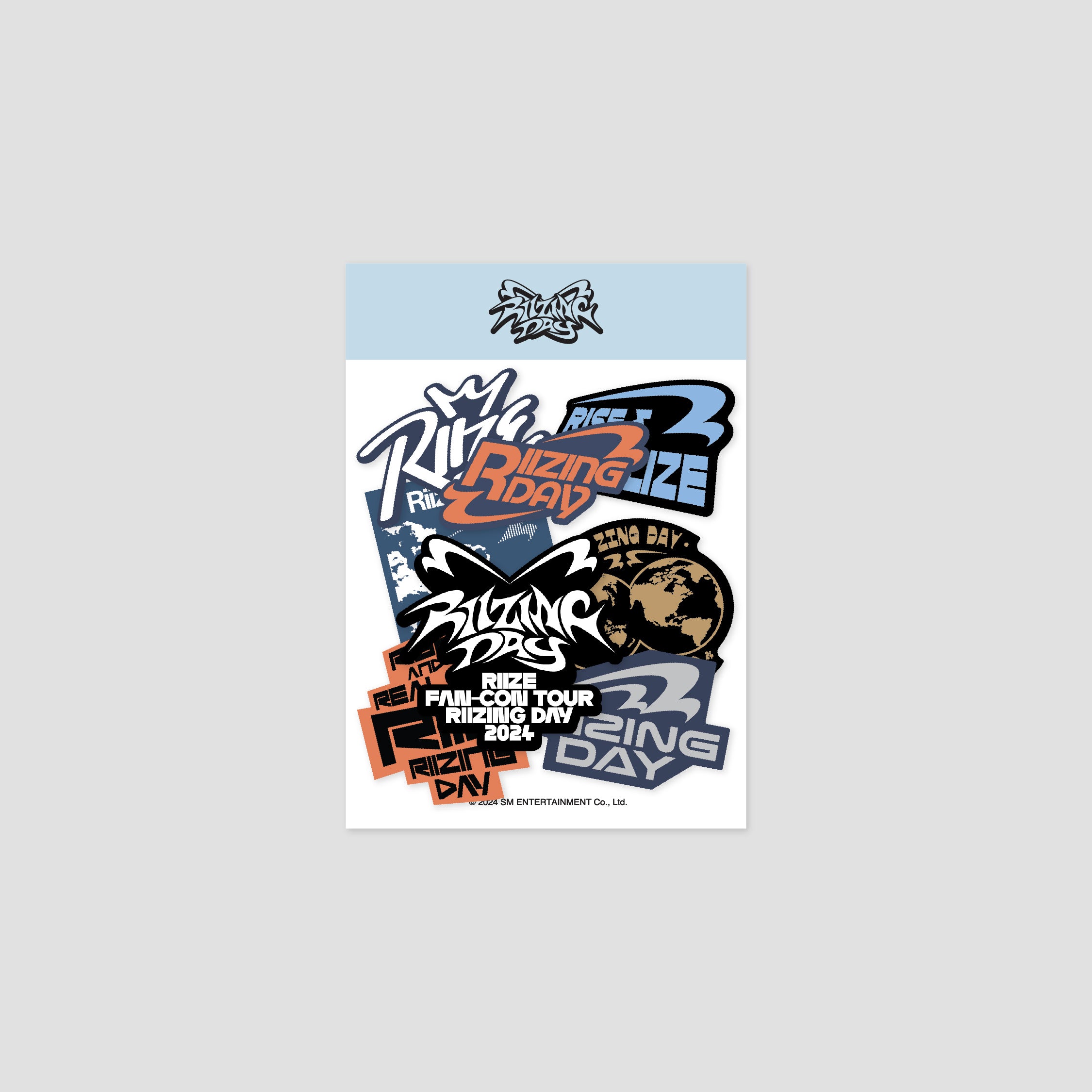 2024 RIIZE FAN CON 'RIIZING DAY' Removable Sticker - Kpop Merchandise for Fans, Laptops, Water Bottles & Phone Cases