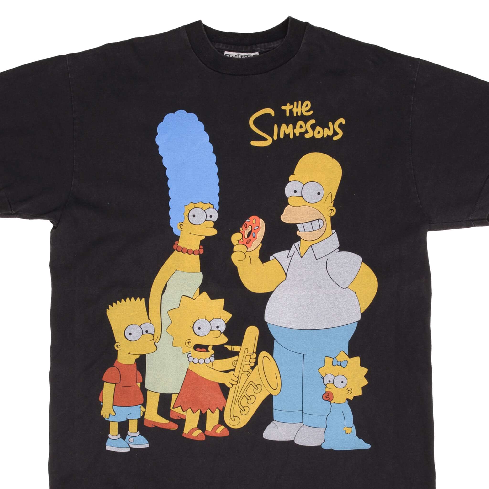 Vintage Bootleg The Simpsons Cartoon Network T-Shirt - Large Size, Single Stitch Design | Perfect for Casual Wear & 90s Cartoon Lovers
