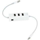 3-Port USB 2.0 Hub with Lightning Connector for iPhone & iPad - Compact Multi-Port USB Splitter for Charging & Data Transfer - Perfect for Home, Office & Travel Use