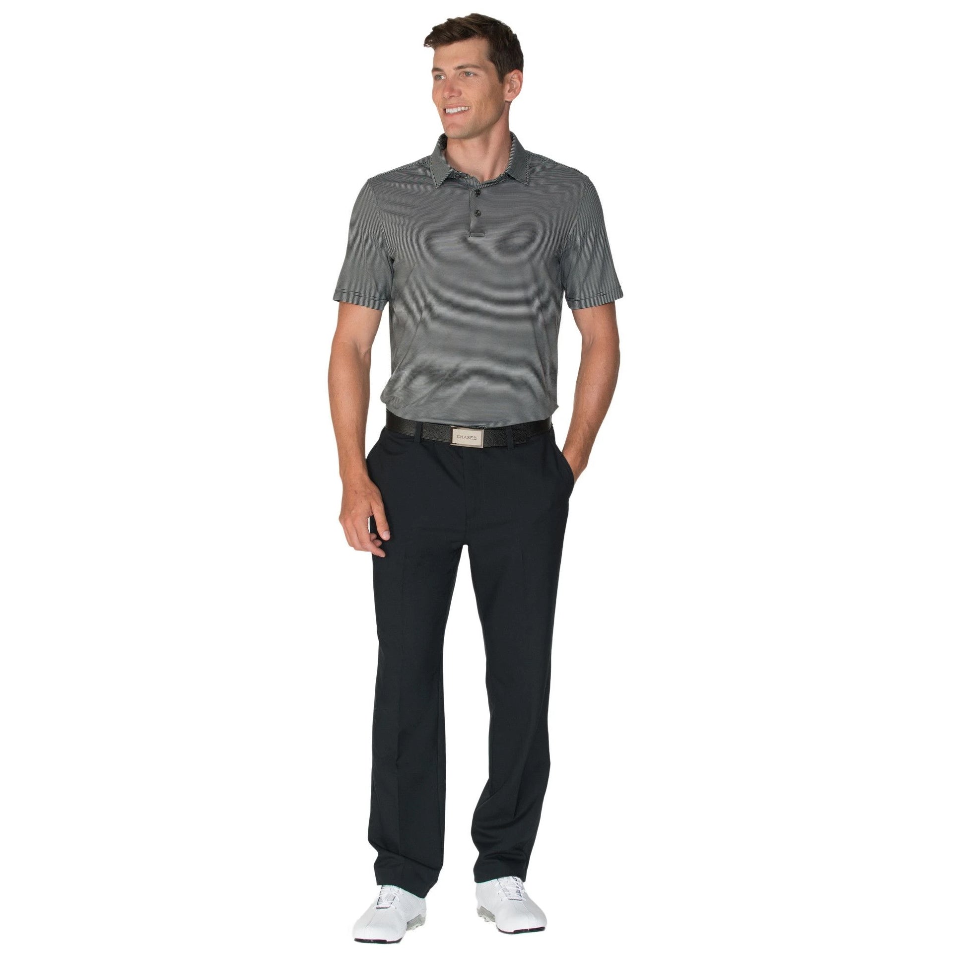 Chase 54 Drift Men's Performance Golf Polo Shirt - Moisture Wicking & UV Protection for Golf, Tennis & Outdoor Sports